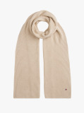 Beige Hilfiger Flag Embroidery Scarf with Cashmere  Men