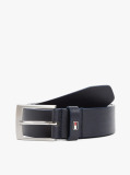 Blue Square Buckle Leather Belt  Men