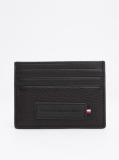 Negru Portcard Cu Logo Din Piele Premium  Barbati