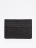 Negru Portcard Cu Logo Din Piele Premium  Barbati