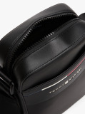 Black Signature Crossbody Reporter Bag  Men