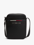 Black Signature Crossbody Reporter Bag  Men