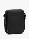 Black Signature Crossbody Reporter Bag  Men