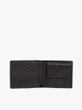 Negru Portofel Din Piele Bifold Corporativ  Barbati