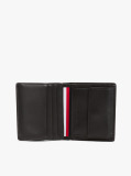 Black Corporate Leather Trifold Wallet  Men
