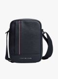 Blue Metal Logo Crossbody Reporter Bag  Men