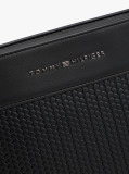 Negru Geanta Crossbody Cu Logo Metalic  Barbati