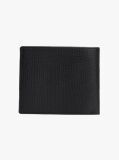 Negru Portofel Bifold Din Piele Cu Logo Hilfiger Flag  Barbati