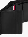 Black Corporate Leather Trifold Wallet  Men