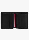 Black Corporate Leather Trifold Wallet  Men