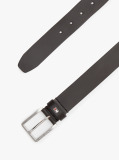Brown Enamel Flag Leather Belt  Men