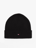 Black Hilfiger Flag Beanie And Scarf Gift Set  Men