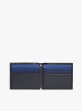 Blue Portofel Din Piele Cu Doua Compartimente Si Logo Hilfiger  Barbati