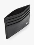 Black Hilfiger Flag Leather Credit Card Holder  Men