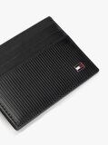 Black Hilfiger Flag Leather Credit Card Holder  Men