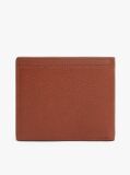 Brown Corporate Logo Leather Bifold Wallet  Men