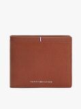 Brown Corporate Logo Leather Bifold Wallet  Men