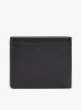 Black Corporate Logo Leather Credit Card Wallet  Men