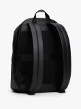 Black Hilfiger Flag Ribbed Pocket Dome Backpack  Men