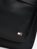 Black Hilfiger Flag Ribbed Pocket Dome Backpack  Men