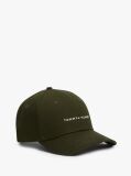 Green Logo Embroidery Twill Six-Panel Baseball Cap  Men