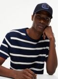 Blue Logo Patch Six-Panel Baseball Cap  Men