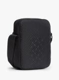 Black Flag Jacquard Crossbody Reporter Bag  Men