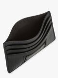 Negru Portcard Din Piele Caviar Grain  Barbati