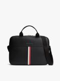 Negru Geanta De Laptop Crossbody Cu Curea Signature  Barbati