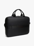 Negru Geanta De Laptop Crossbody Cu Curea Signature  Barbati