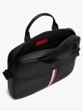 Negru Geanta De Laptop Crossbody Cu Curea Signature  Barbati