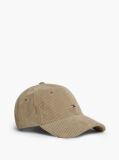 Beige Hilfiger Flag Corduroy Baseball Cap  Men
