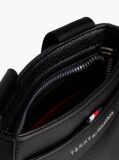 Negru Geanta Crossbody Cu Logo Metalic   Barbati