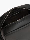 Negru Geanta Crossbody Reporter Cu Dunga Global  Barbati