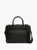 Negru Geanta Laptop Slim Cu Logo Metalic  Barbati