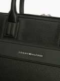 Negru Geanta Laptop Slim Cu Logo Metalic  Barbati