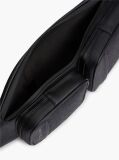 Negru Geanta Sling Modern Cu Steag  Barbati