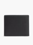Negru Portofel Perforat Bifold Din Piele  Barbati