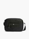 Negru Geanta Crossbody Camera Corporate Cu Steag  Barbati