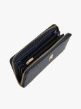 Blue Th Emblem Large Zip-Around Wallet  Women