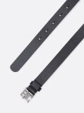 Negru Curea Din Piele Cu Placa TH Emblem  Femei