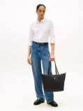 Black TH Monogram Plaque Tote  Women