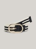 Multi Chic Stripe Webbing Belt  Women