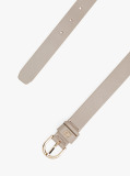 Bej Curea Din Piele Cu Monograma TH Essential  Femei