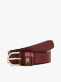 Rosu Curea Din Piele Cu Monograma TH Essential  Femei