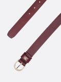 Red Essential TH Monogram Leather Belt  Women