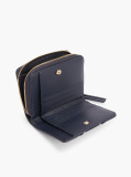 Blue TH Monogram Zip-Around Wallet  Women