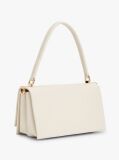 Bej Geanta Crossbody Cu Clapeta Si Monograma Th  Femei