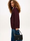 Negru Geanta Crossbody Cu Clapeta Si Monograma Th  Femei