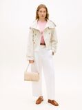 Roz Geanta Crossbody Cu Clapeta Si Monograma Th  Femei